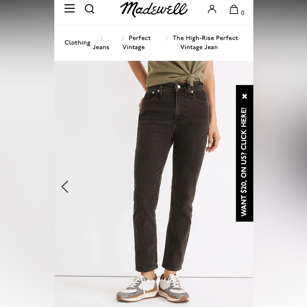Madewell Curvy Perfect Vintage Jean